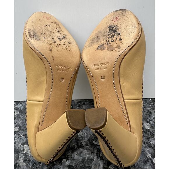 GIUSEPPE ZANOTTI Beige Patent Leather Open Toe Heel Pump Sz 39 - Picture 12 of 12